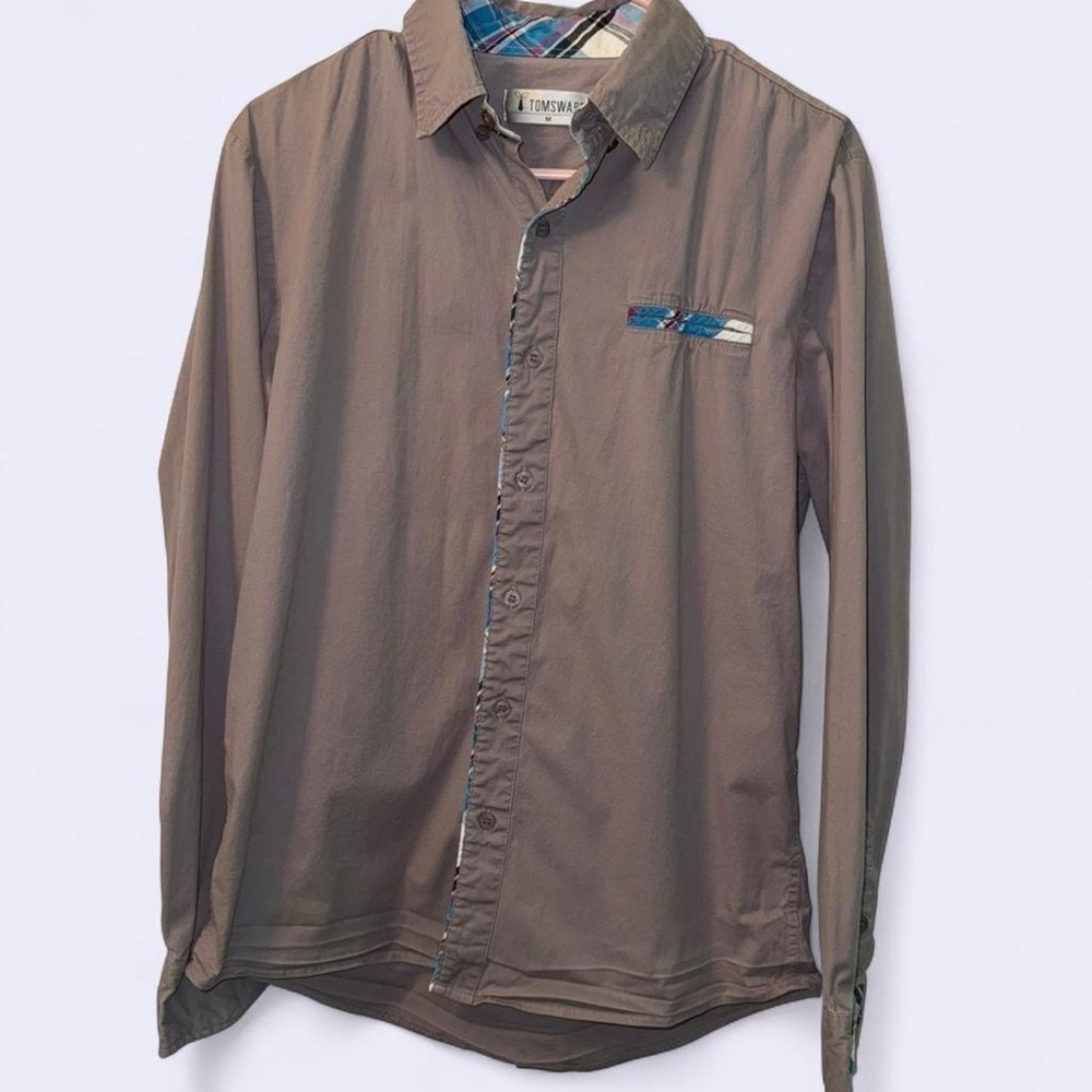 Tomsware Long Sleeve Button Down Shirt Men’s Medium